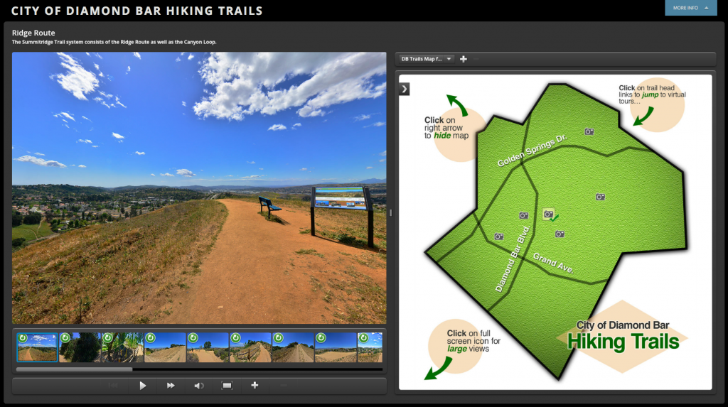 Diamond Bar Hiking Trails Virtual Tour Page